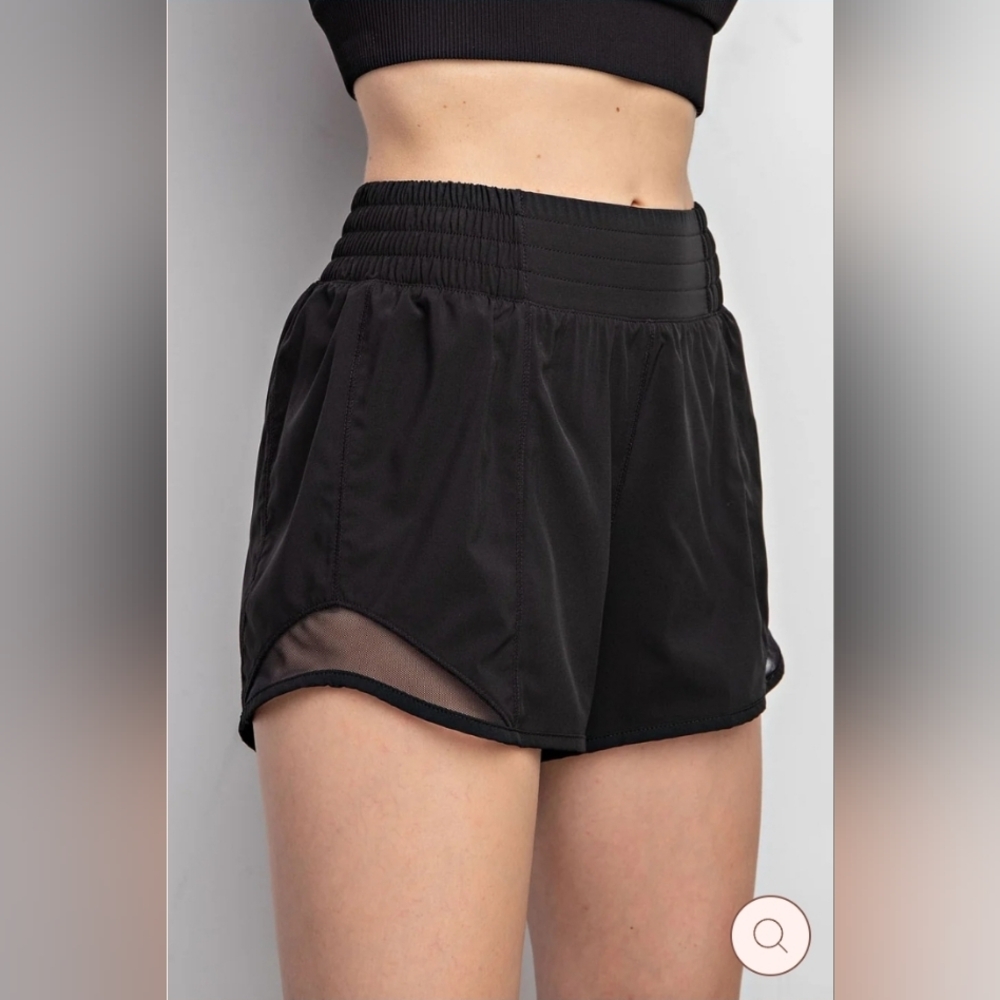 Rae Mode Mesh Detail Active Shorts - Size Large